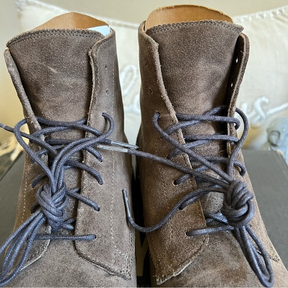FRYE Cap Toe Lace Up Boots Burnished Brown Men’s US8.5D - Picture 8 of 17